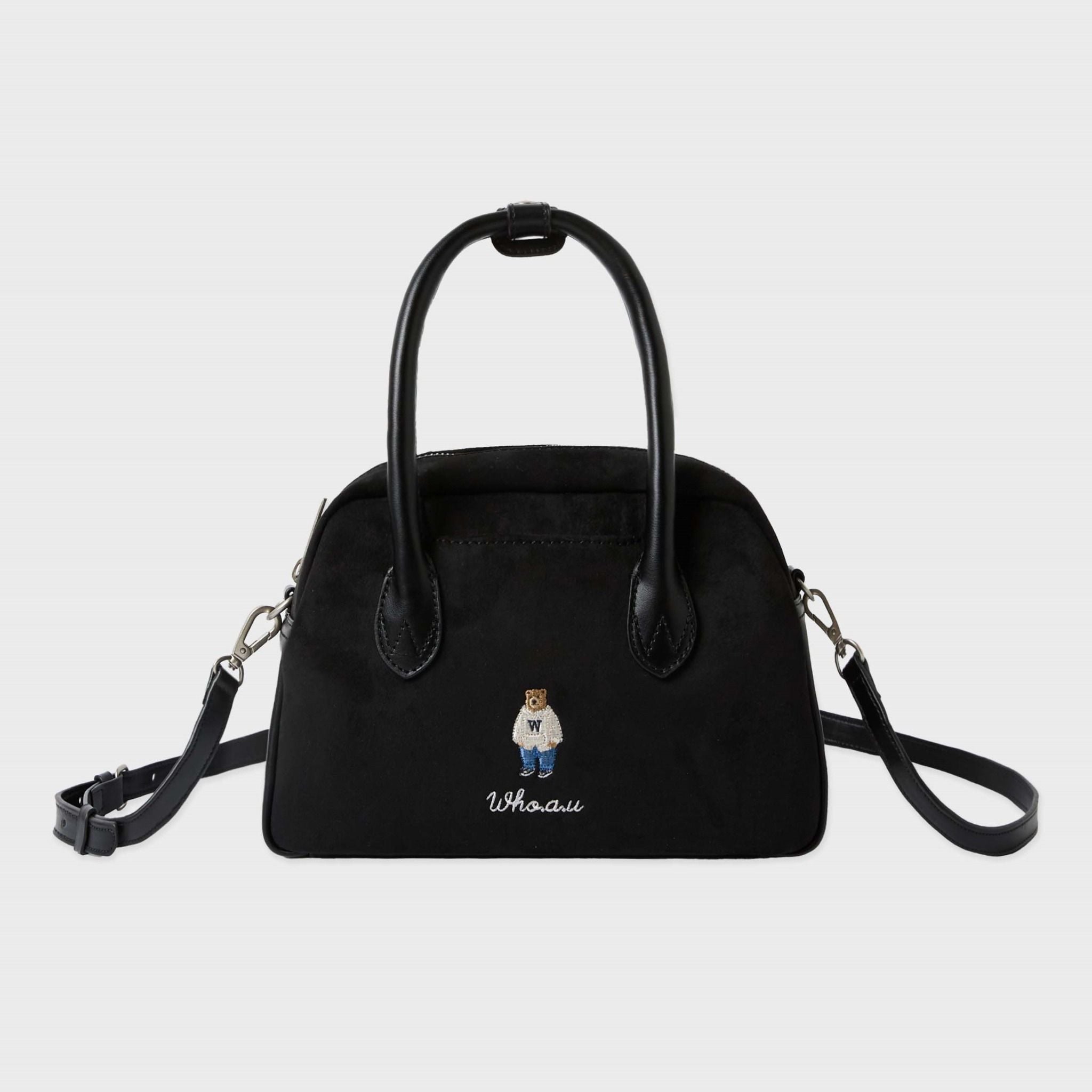  Túi Đeo Chéo Whoau - Suede Boston Bag - WHBGF4T32A 