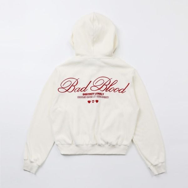  Áo Hoodie [Unisex] Badblood - [w-hde24-028] Classic Logo Hooded Cream 