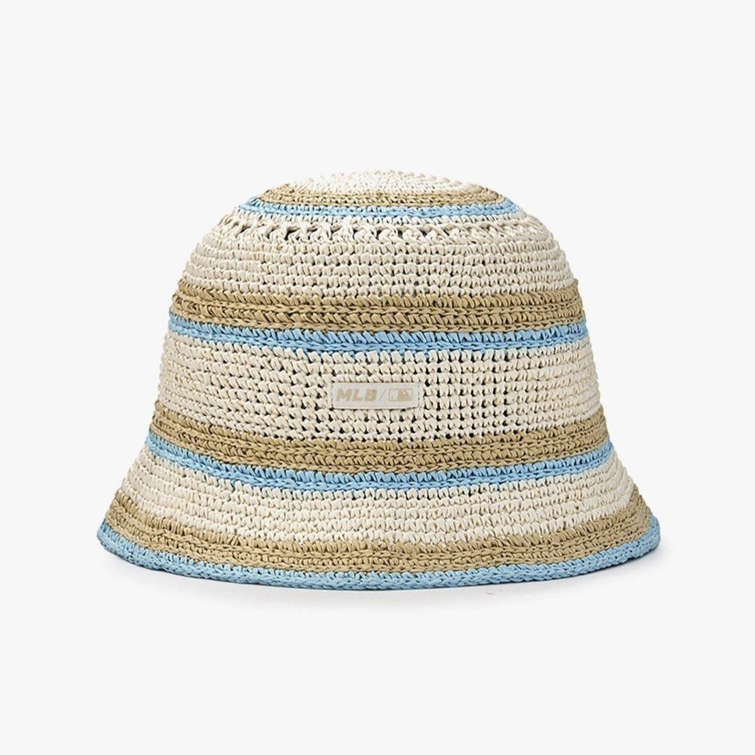  Nón Bucket Dệt Kim MLB - Stripe Summer - 3AHTV0153-50IVS 