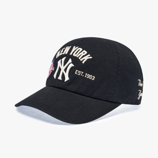 Nón MLB Korea - [Unisex] Vintage Patch NY Yankees - 3ACPB175N-50BKS