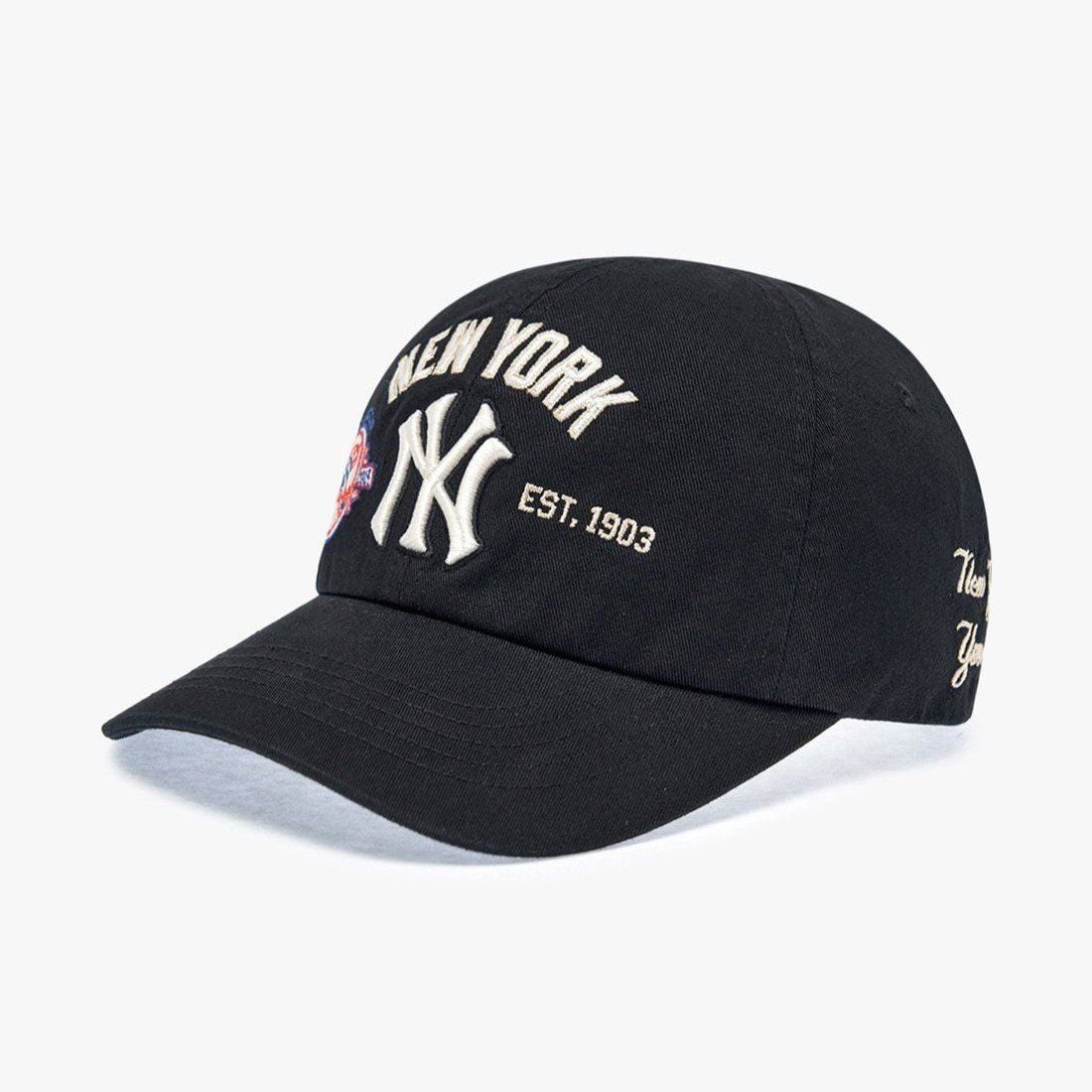 Nón MLB Korea - [Unisex] Vintage Patch Unstructured Ball Cap New York Yankees - 3ACPB175N-50BKS 