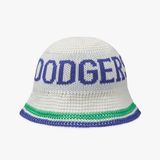  Nón Bucket Dệt Len MLB Knitted Crochet - 3AHTK014N-07IVS 