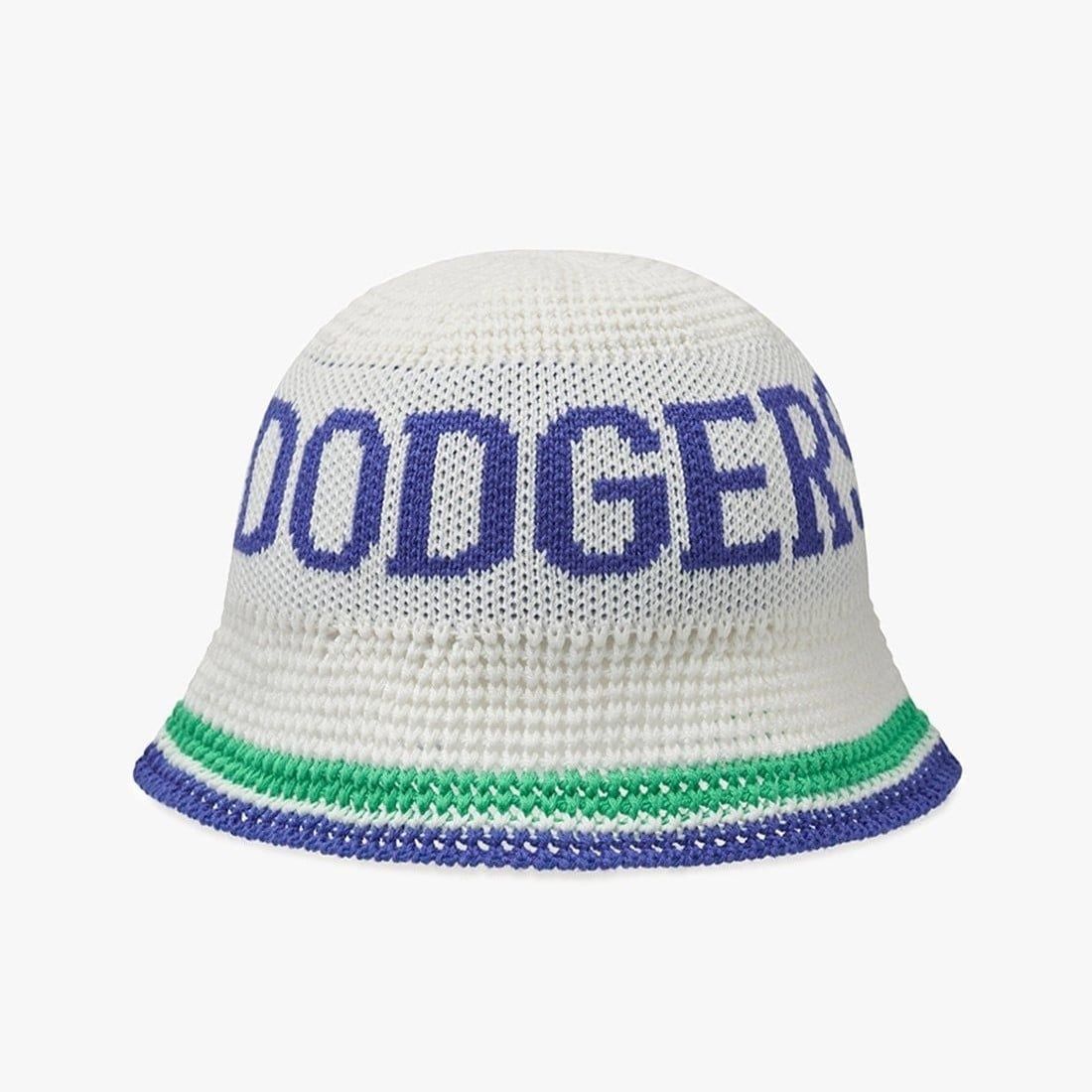  Nón Bucket Dệt Len MLB Knitted Crochet - 3AHTK014N-07IVS 