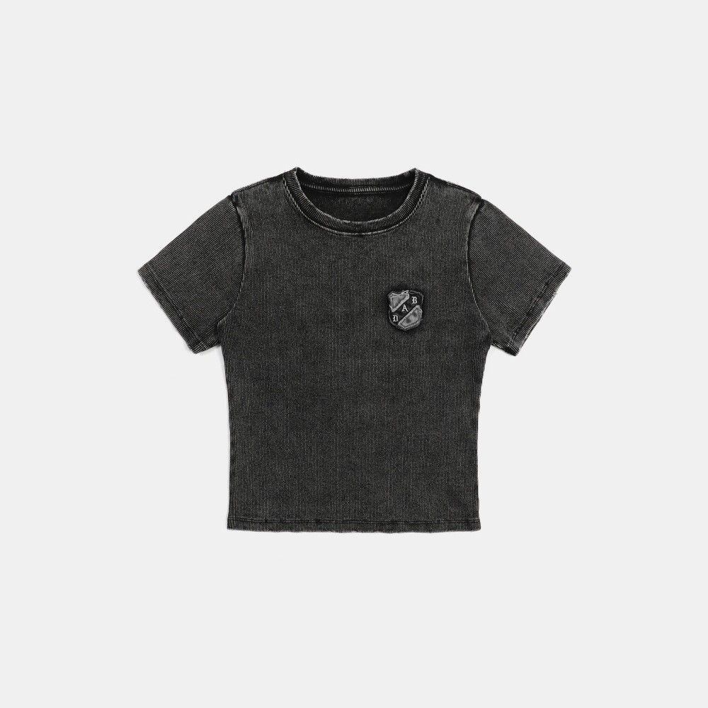  Áo Thun [Unisex] Badblood - [w-tee25-013] Rusty Denim Muscle Tee Black 