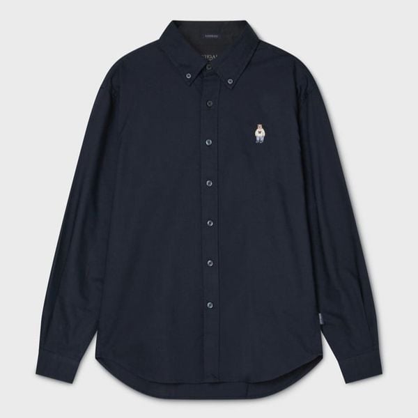 Áo Sơ Mi WHOAU [Unisex] - Steve Oxford Shirt Navy - WHYWF2311U
