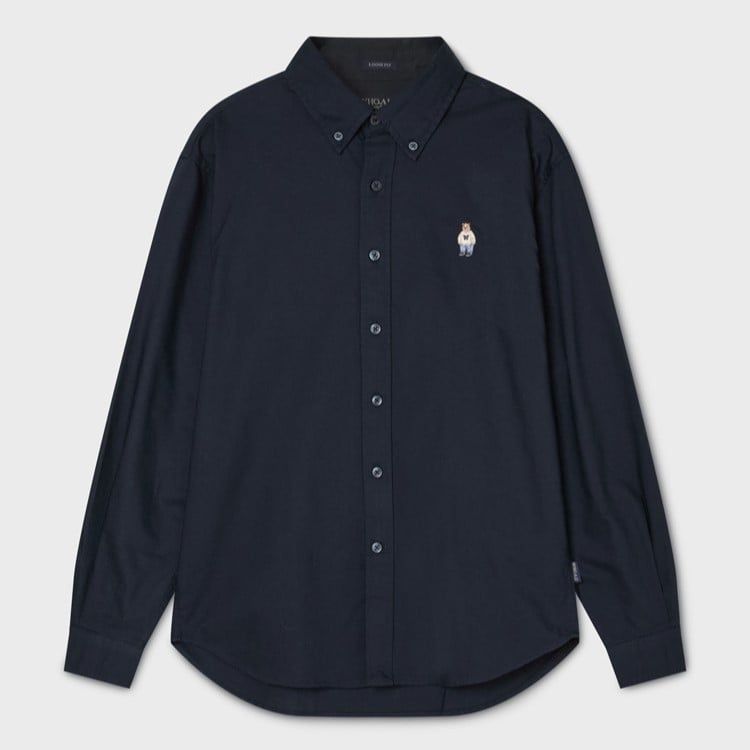  Áo Sơ Mi WHOAU [Unisex] - Steve Oxford Shirt Navy - WHYWF2311U 
