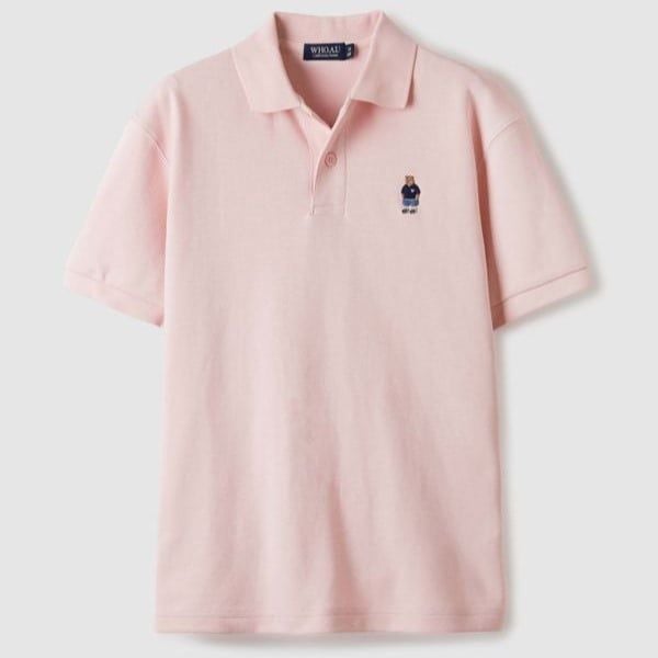  Áo Polo WHOAU [Unisex] - Steve Short Sleeve Collar Pink - WHHAE2411U 