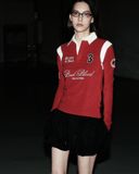  Áo Thun Dài Tay [Unisex] Badblood - [w-tee25-037] Saint Blood Rugby Shirt Slim Fit Red 