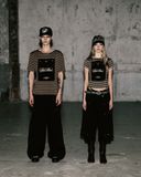  Áo Thun [Unisex] Badblood - [w-tee25-059] Dark Classic Stripe T-Shirt Tobacco/Brown 