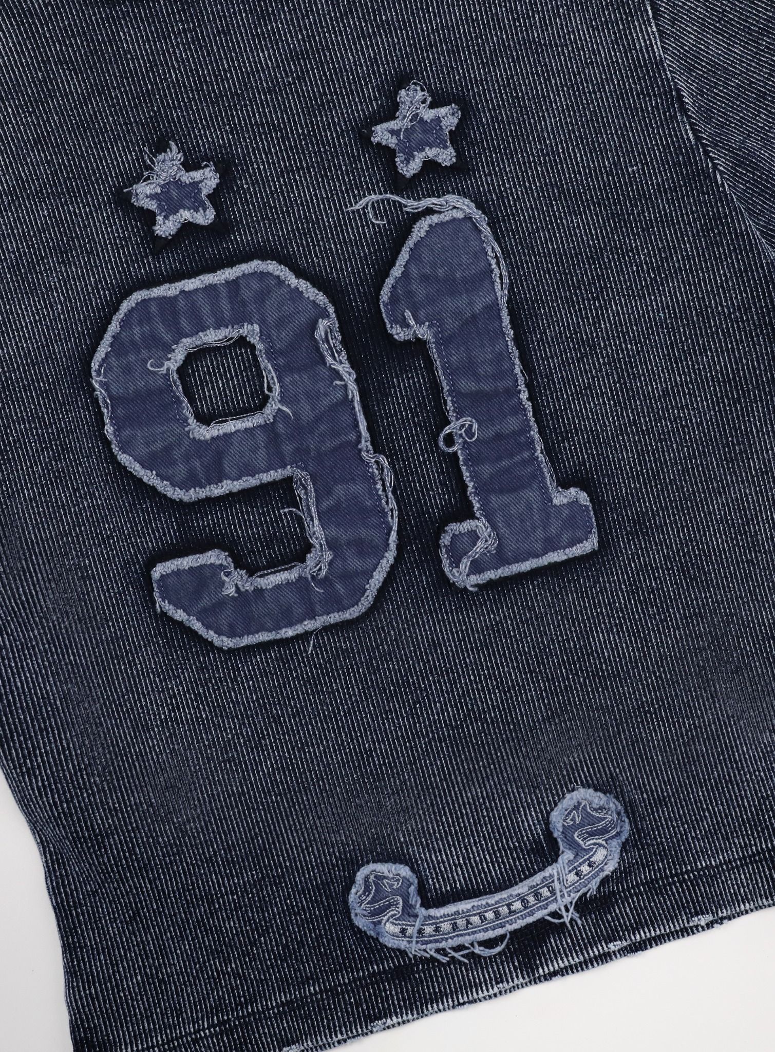  Áo Thun [Unisex] Badblood - [w-tee25-012] Rusty Denim Muscle Tee Blue 