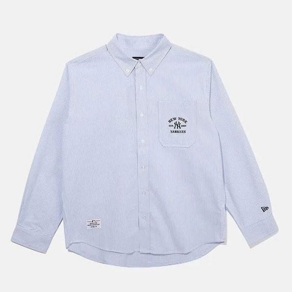 Áo Sơ Mi New Era - [Unisex] NY Yankees Striped Blue - 14529326