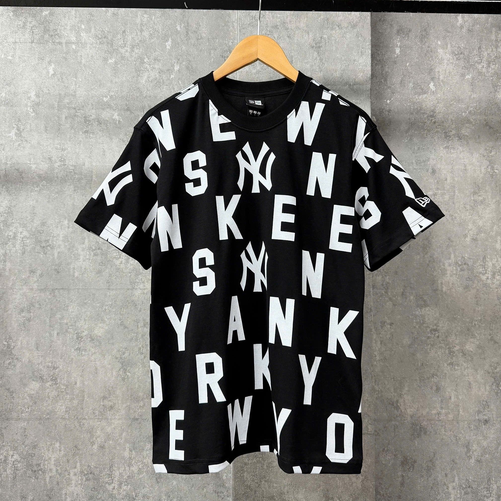  Áo Thun New Era - [Unisex] NY Monogram Yankees Black - 12225659 