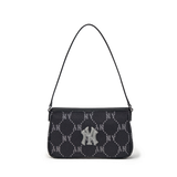  Túi Xách MLB Korea - Diamond Monogram Jacquard Mini Hobo Bag NY - 3ABQMJ16N-50BKS 