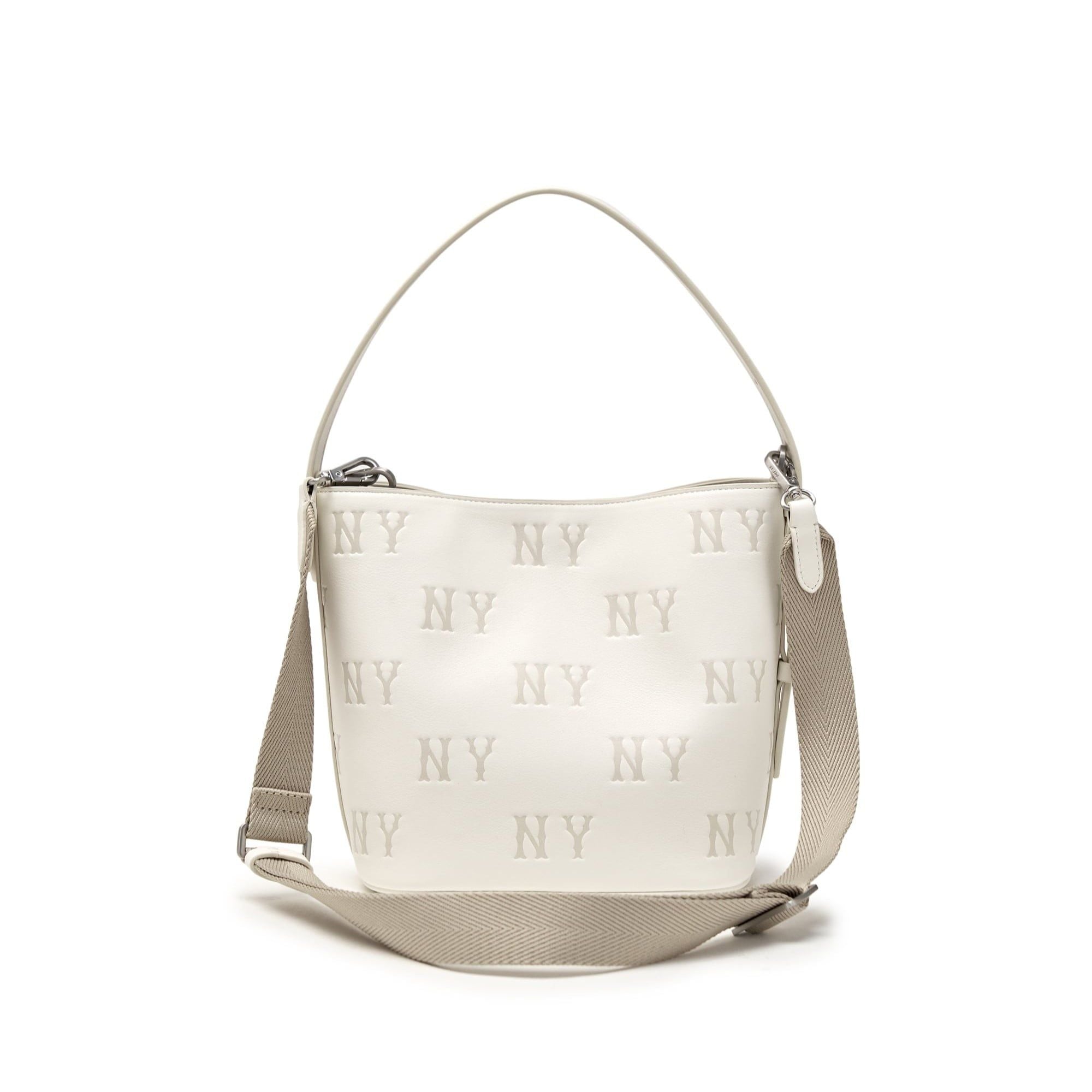  Túi Xách MLB - Classic Monogram Embossed Bucket Bag New York Yankees - 3ABMME16N-50CRS 