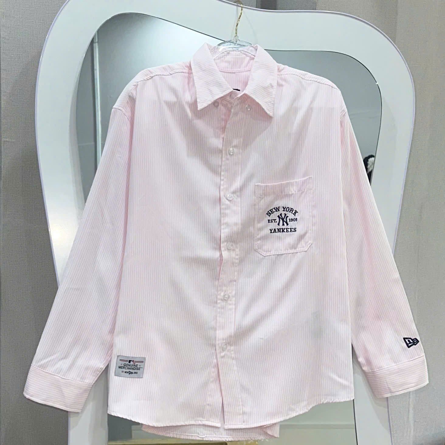  Áo Sơ Mi New Era - [Unisex] NY Yankees Striped Pink - 14529329 