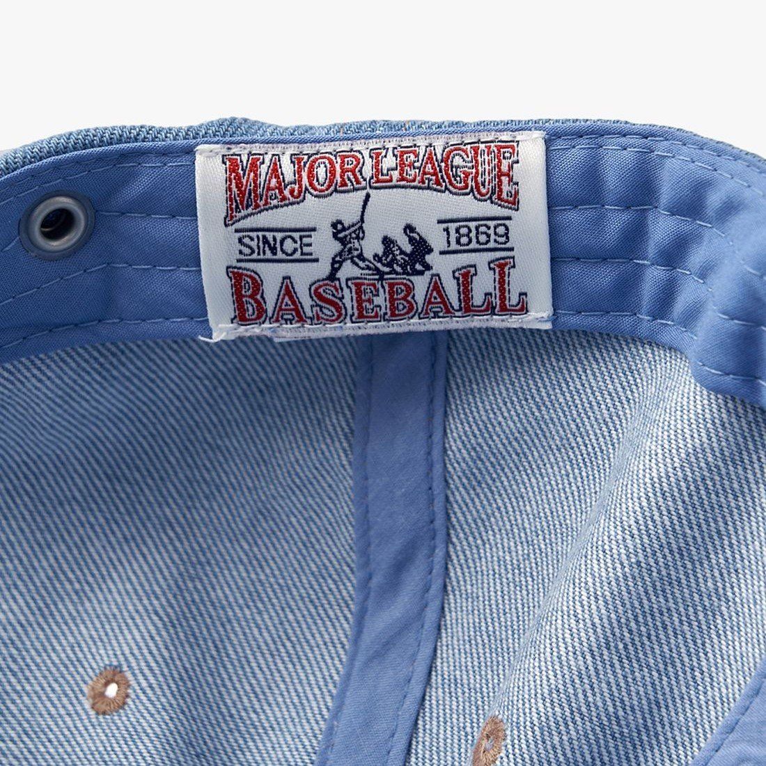  Nón MLB Korea - [Unisex] Damaged Washed Denim NY Yankees Blue - 3ACPVD34N-50BLL 