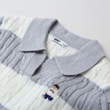  Áo Sweater Crop SPAO [Nữ] - Woody Cable Half-Open Gray - SPKWF49G50 