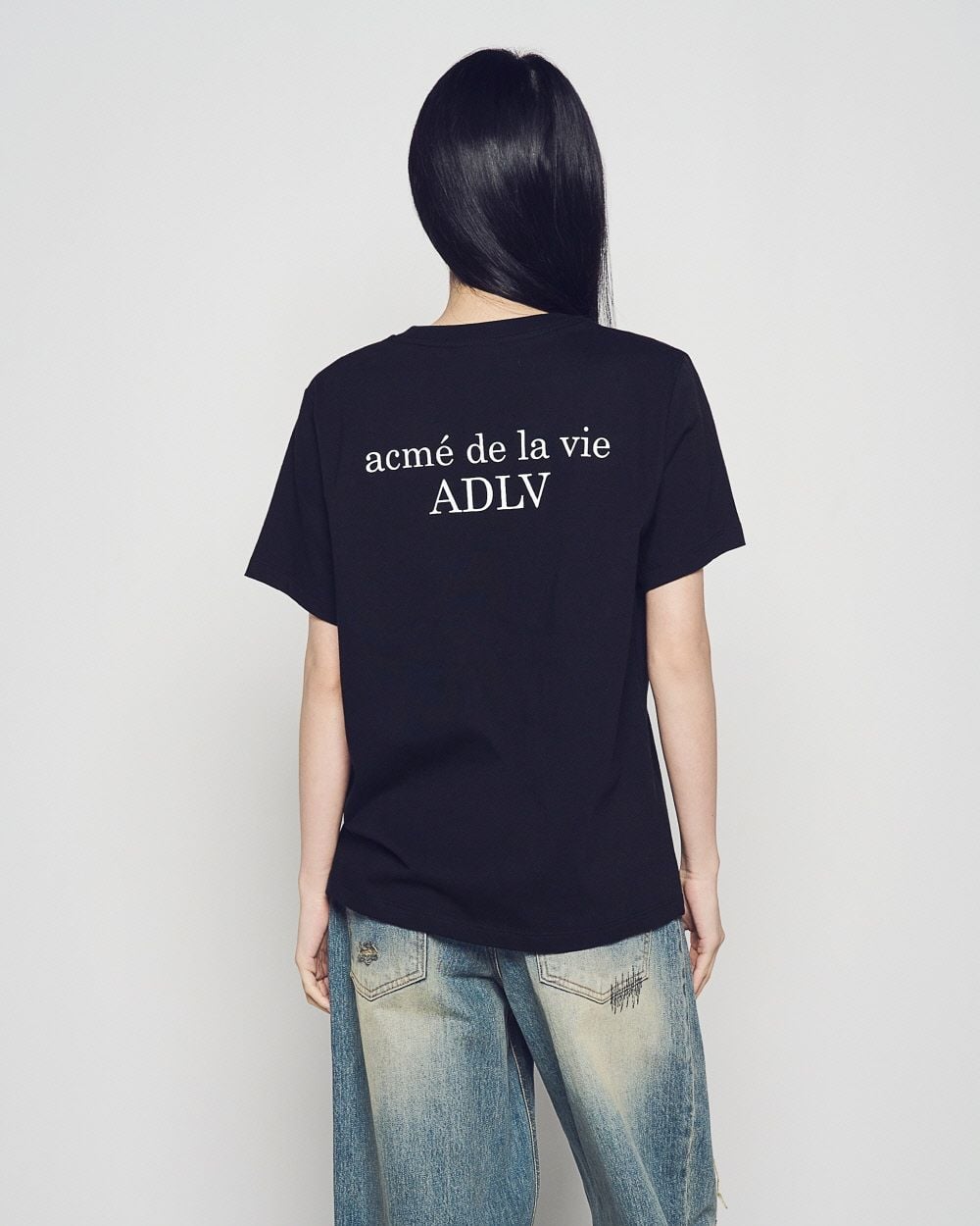  Áo thun [Nữ] ADLV - Acmédelavie Headphone AC Bear Black 