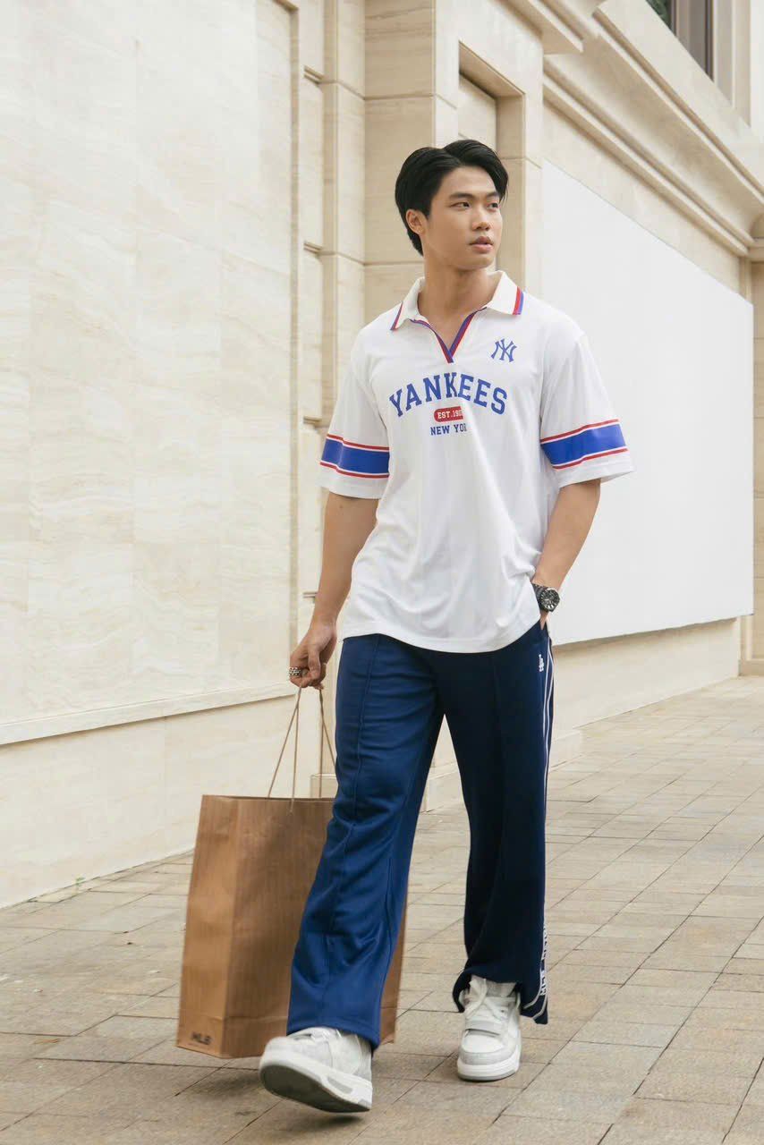  Áo Polo MLB [Unisex] Varsity Sport Jersey Overfit - 3FTSV1743 