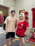  Áo Thun Polo New Era - [Unisex] NY 72 Stripe Jersey Beige 