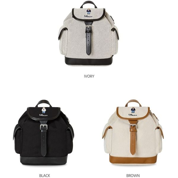  Balo Whoau Korea - Steve Canvas Backpack WHBGG2221A 