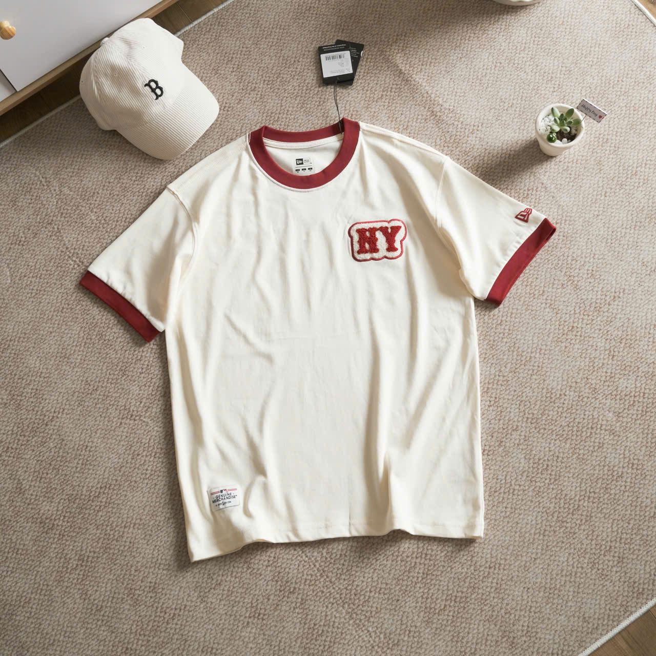  Áo Thun New Era - [Unisex] NY Yankees Japan Words Cream - 14422491 