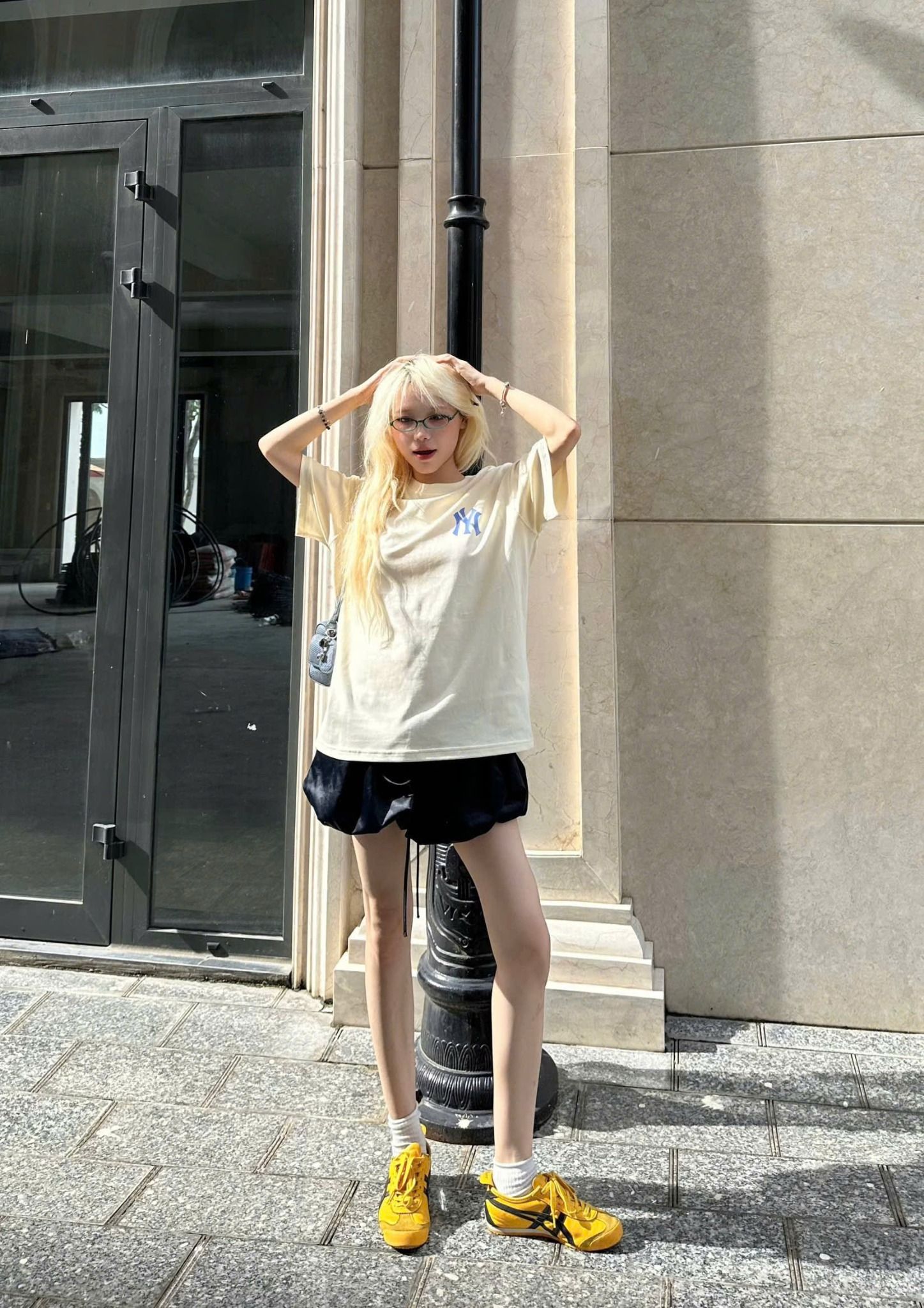  Áo Thun New Era - [Unisex] NY Yankees Pixel UFO Cream T-shirt - 15488900 