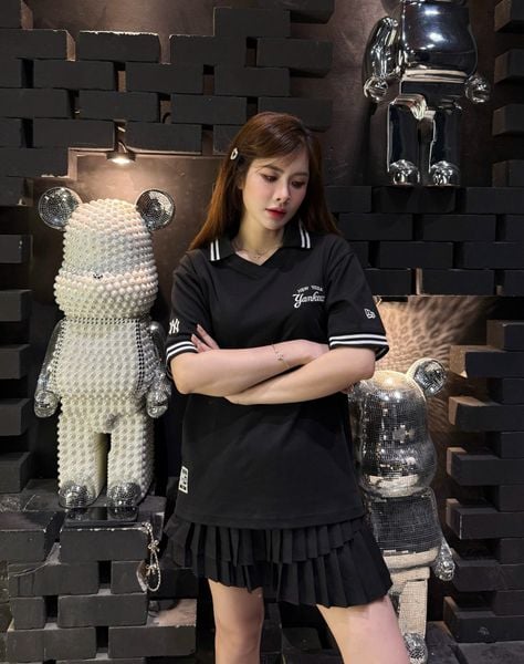 Áo Thun Polo New Era - [Unisex] NY Yankees Basic Logo Polo - Black