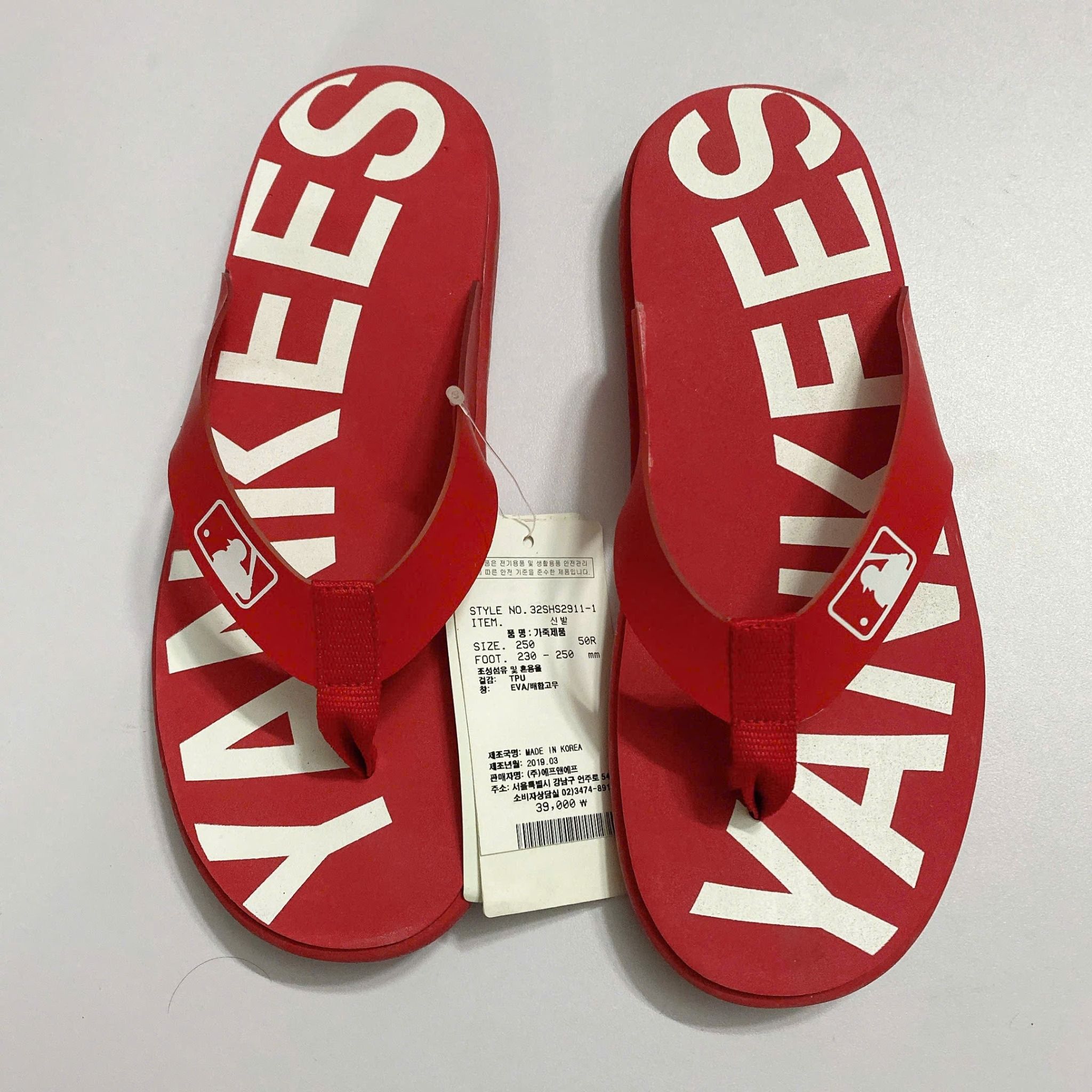  Dép MLB - MLB CHUNKY SLIDER FLIP - FLOP NEW YORK YANKEES - 32SHS2911-50R 