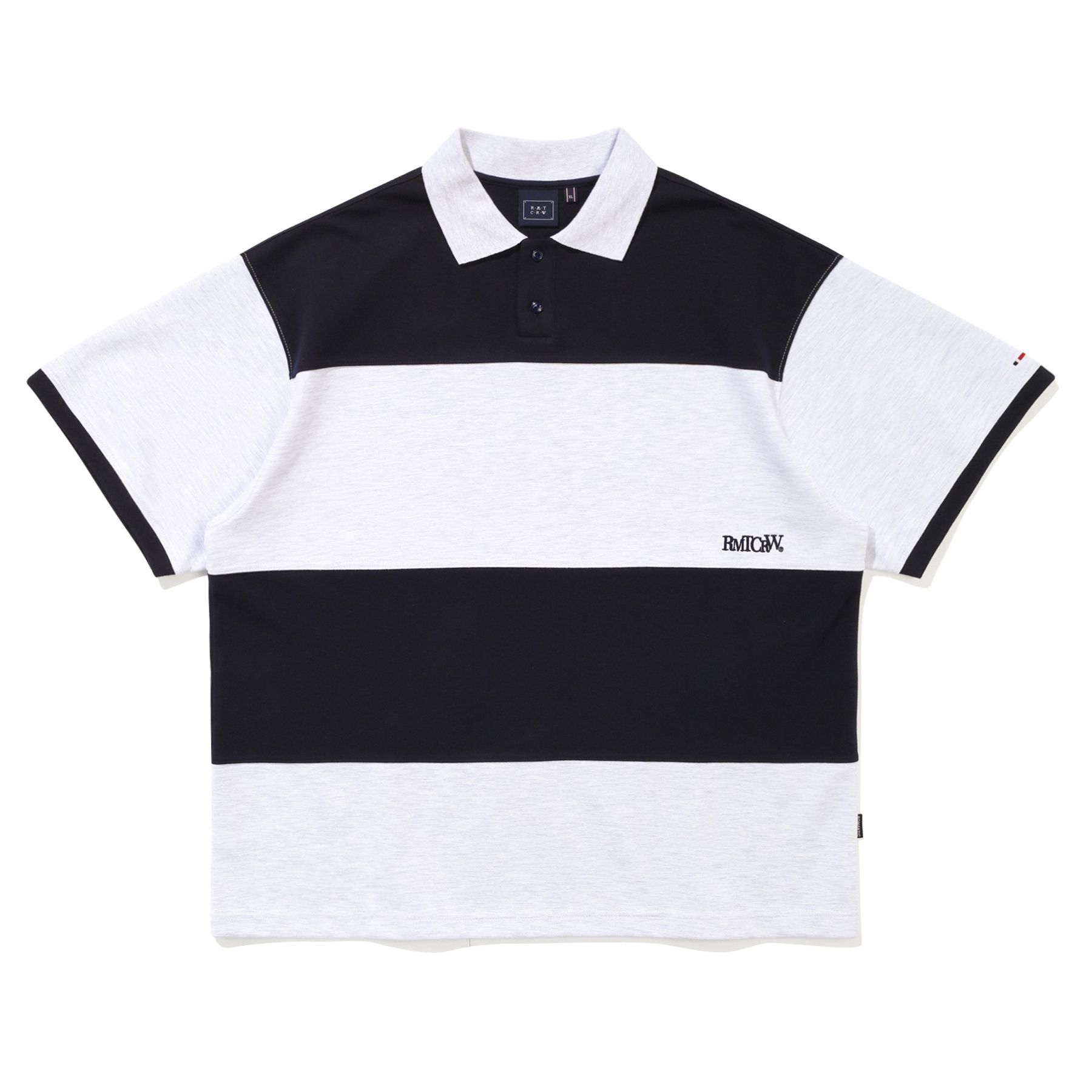  Áo Polo RMTCRW [ROMANTIC CROWN] - STRIPE RUGBY POLO NAVY 