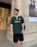  Áo Thun Polo New Era - [Unisex] NY Stripe Middle Logo Green/White 