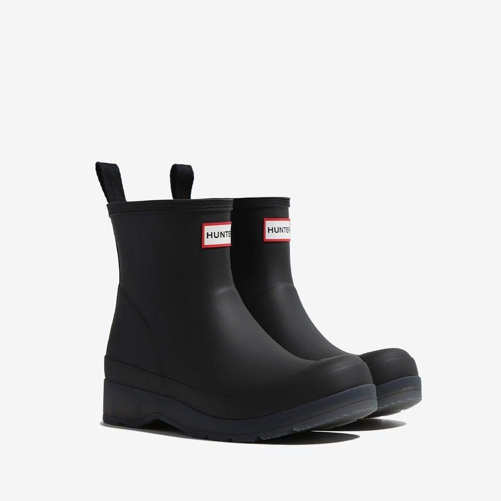  Giày Boots Hunter - Play Translucent Sole Short Rain Boots Black 