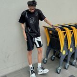  Áo Thun New Era - [Unisex] NY Yankees Flash Logo Black T-Shirt - 13334576 