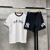  Áo Thun New Era - [Unisex] NY Yankees Baseball Stripe White T-Shirt - 15678454 