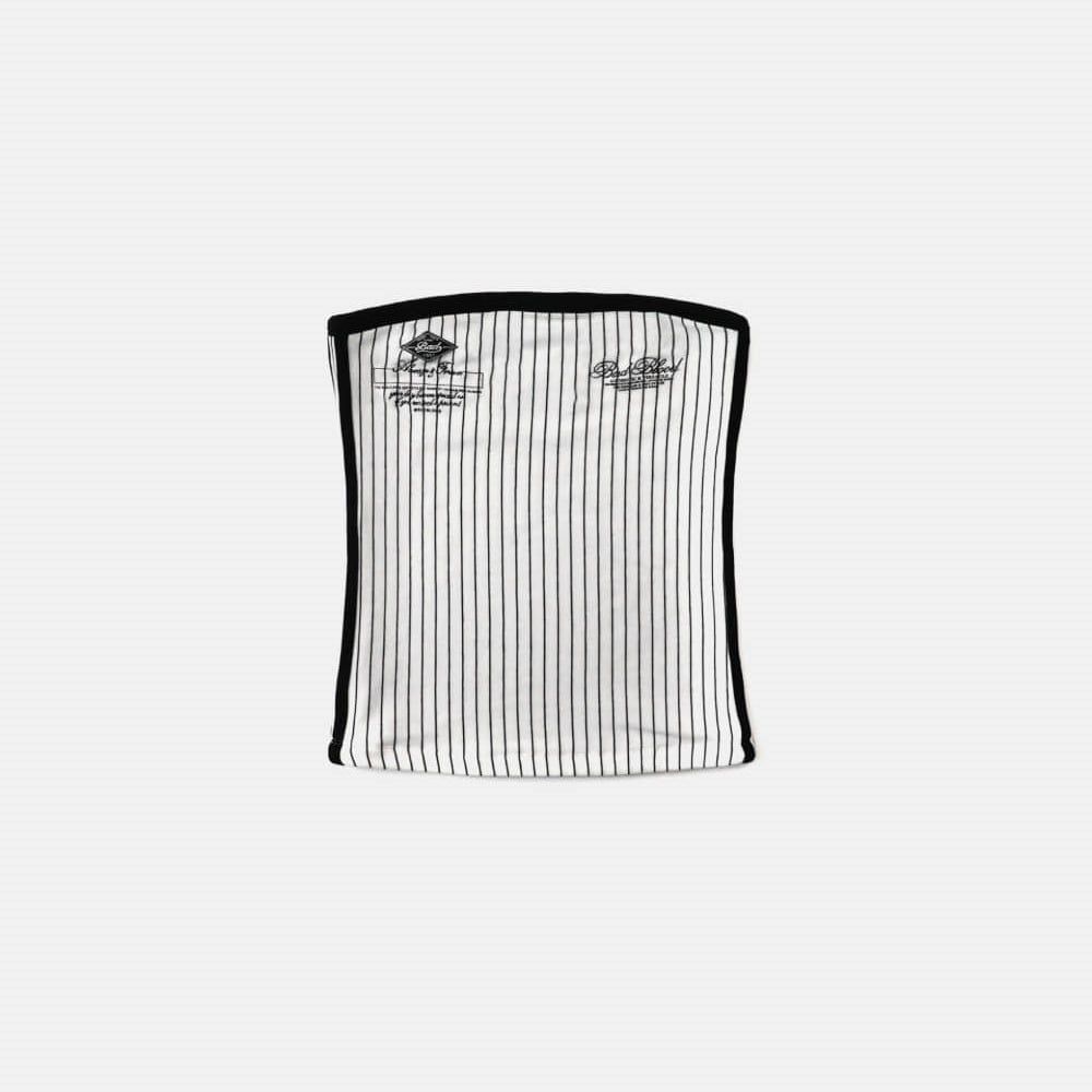  Áo Quây [Nữ] Badblood - [w-tnk25-032] Classic Logo Stripe Tube Top White 