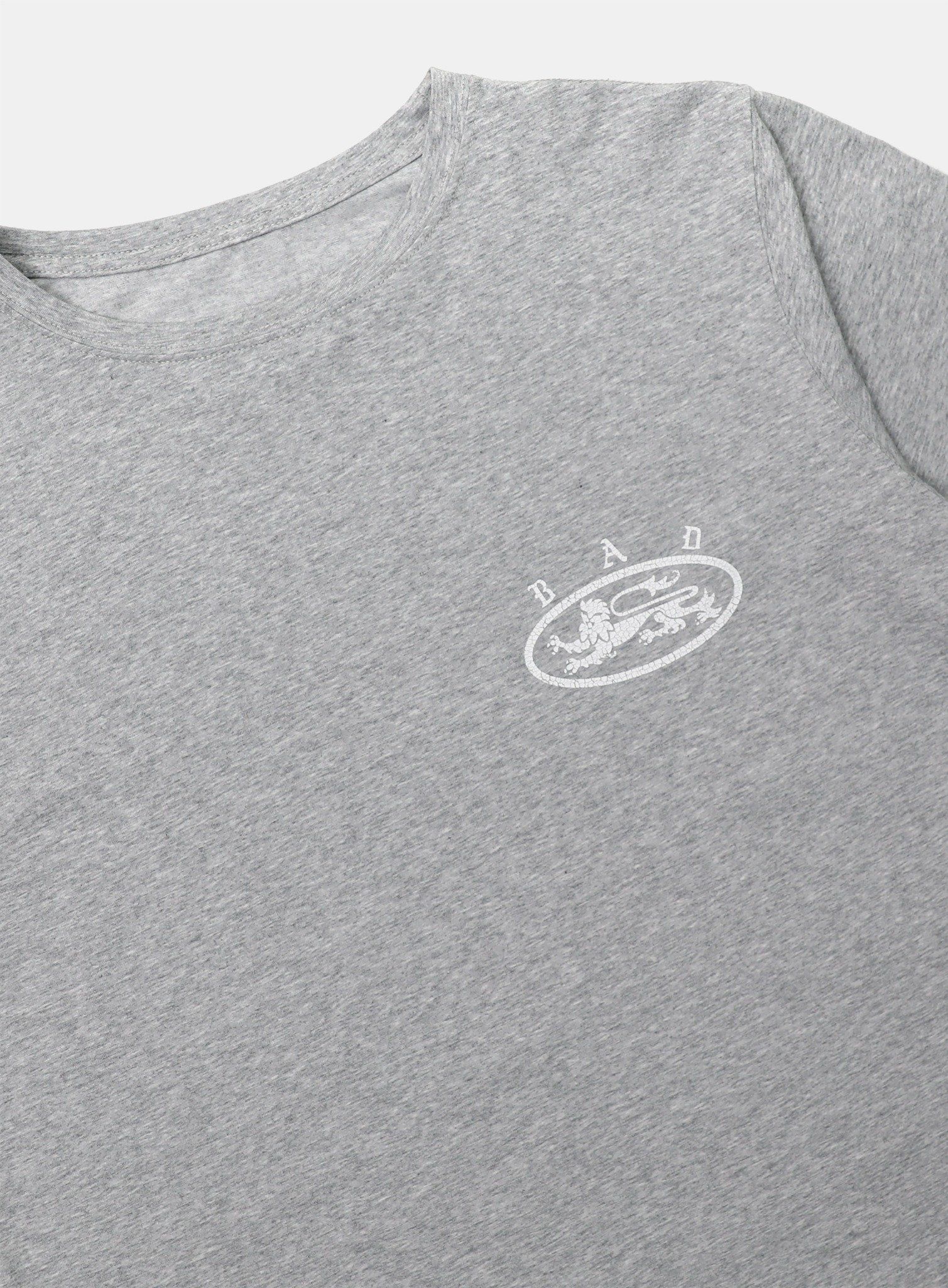  Áo Thun [Unisex] Badblood - [w-tee25-029] Mystic 1/2 Print T-Shirt Slim Fit Grey 