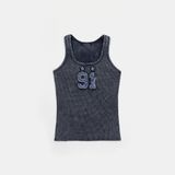  Áo Croptop [Nữ] Badblood - [w-tnk25-007] Rusty Denim Tank Top Blue 