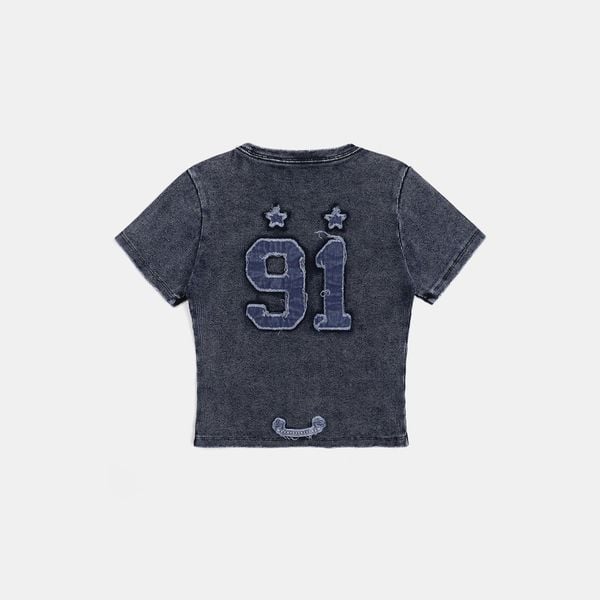 Áo Thun [Unisex] Badblood - [w-tee25-012] Rusty Denim Muscle Tee Blue