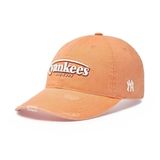  Nón MLB Korea - [Unisex] Vintage Damaged Curve Logo Unstructured Ball Cap - 3ACPV106N 