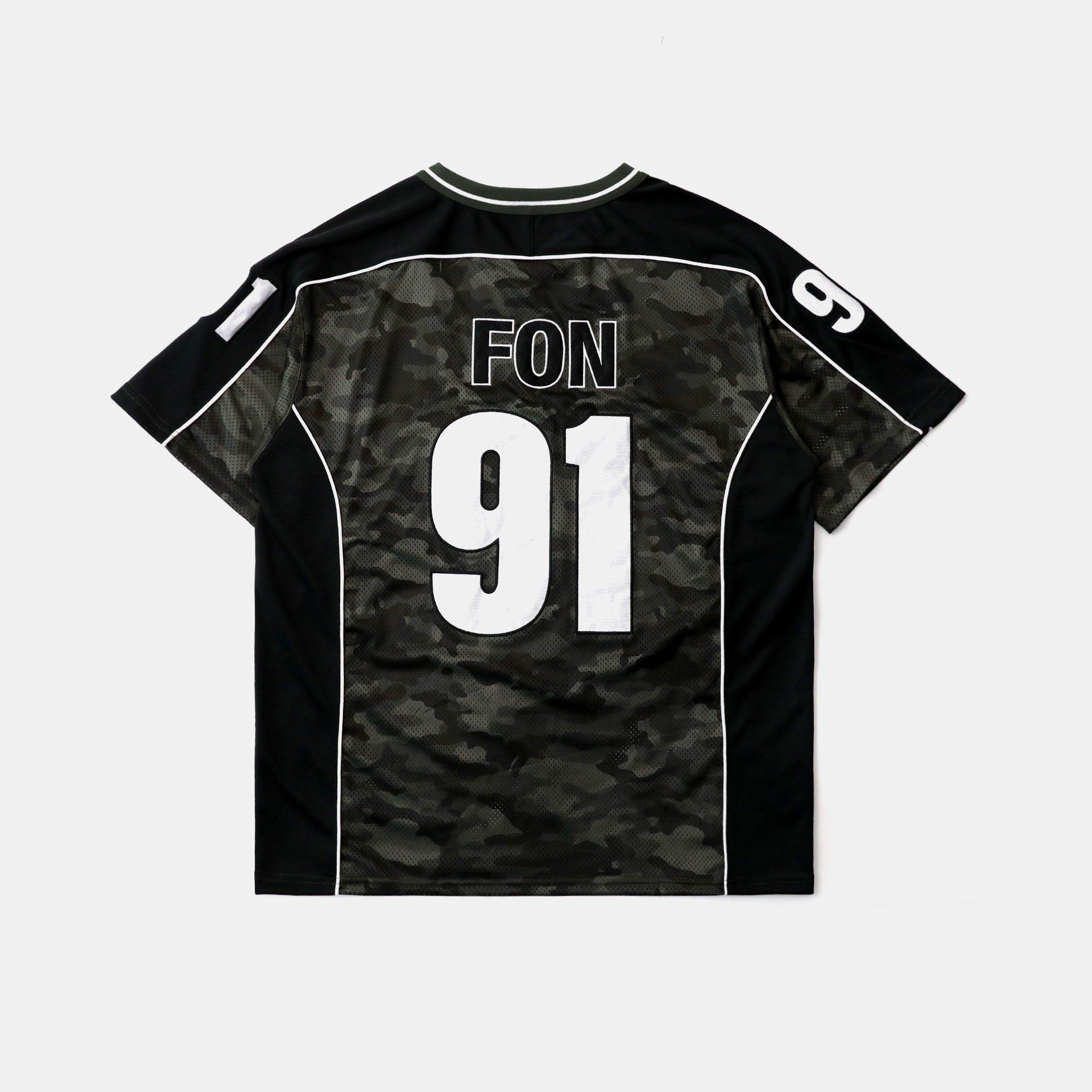  Áo Thun [Unisex] Badblood - [w-tee25-070] FON V-Neck Jersey Short Sleeve Green Camo 