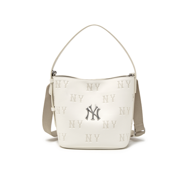 Túi Xách MLB - Classic Monogram Embossed Bucket Bag New York Yankees - 3ABMME16N-50CRS