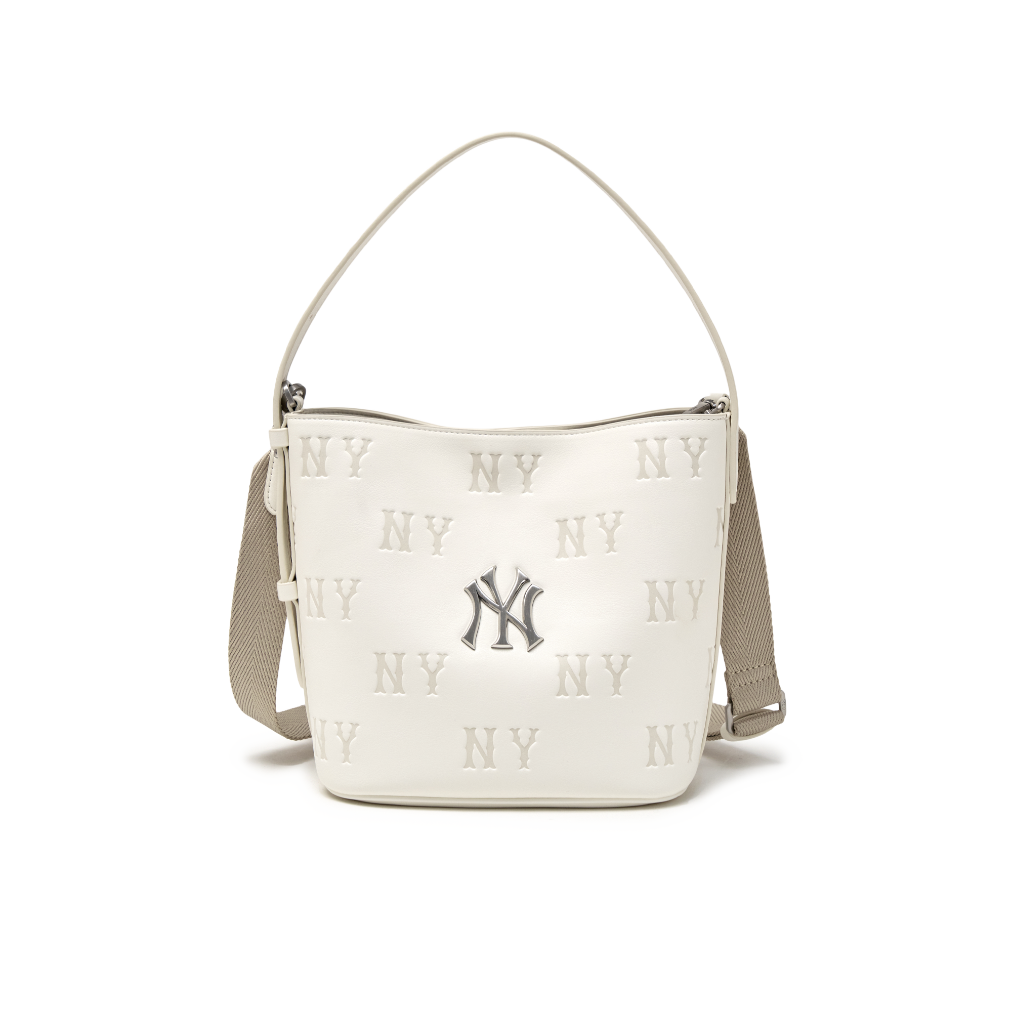  Túi Xách MLB - Classic Monogram Embossed Bucket Bag New York Yankees - 3ABMME16N-50CRS 
