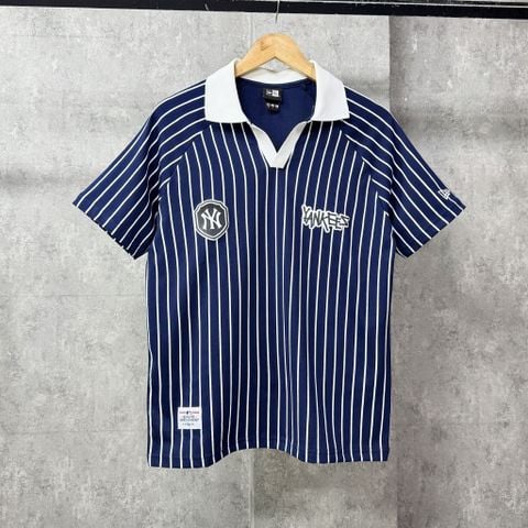 Áo Thun Polo New Era - [Unisex] NY 7 Stripe Navy/White - 13665890