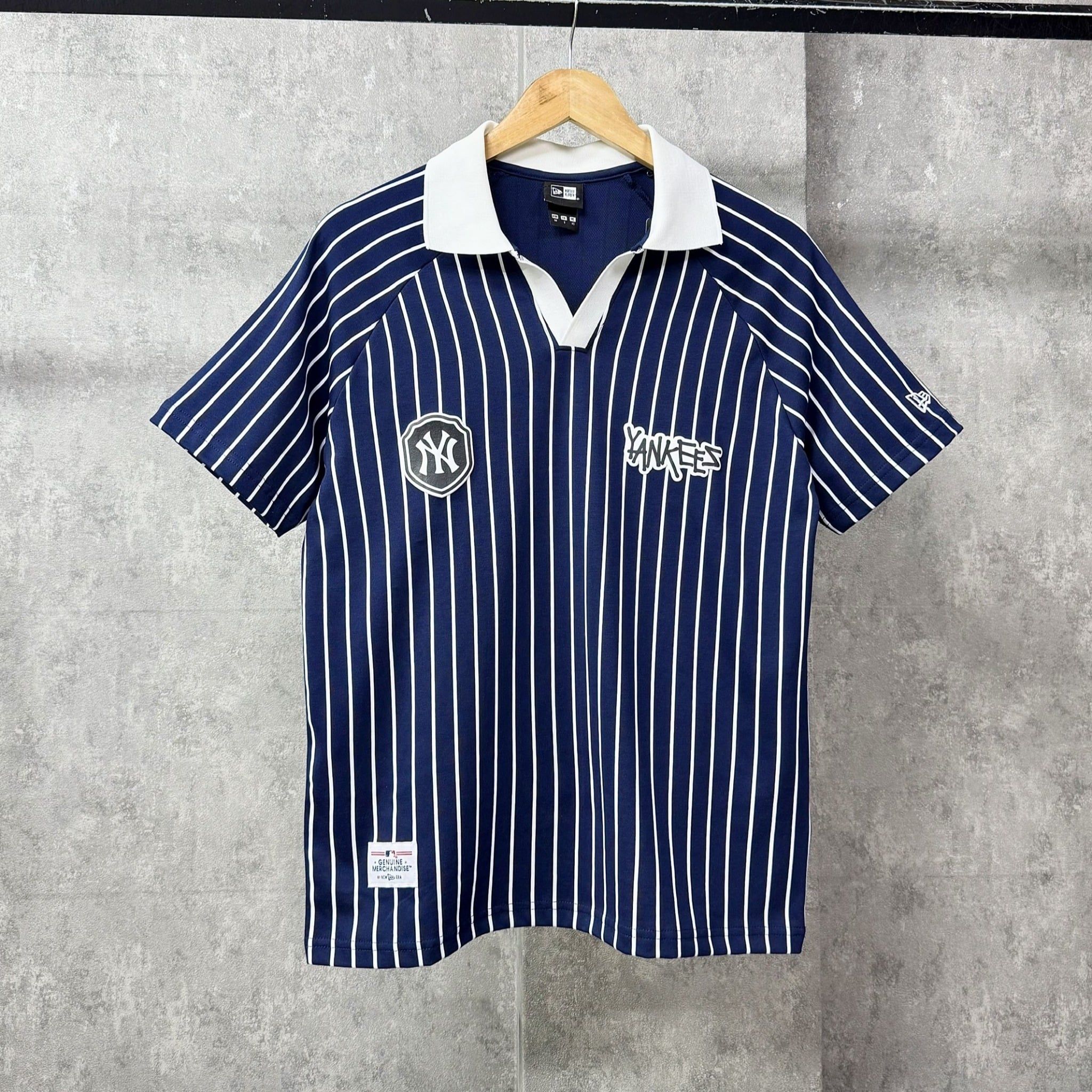  Áo Thun Polo New Era - [Unisex] NY 7 Stripe Navy/White 