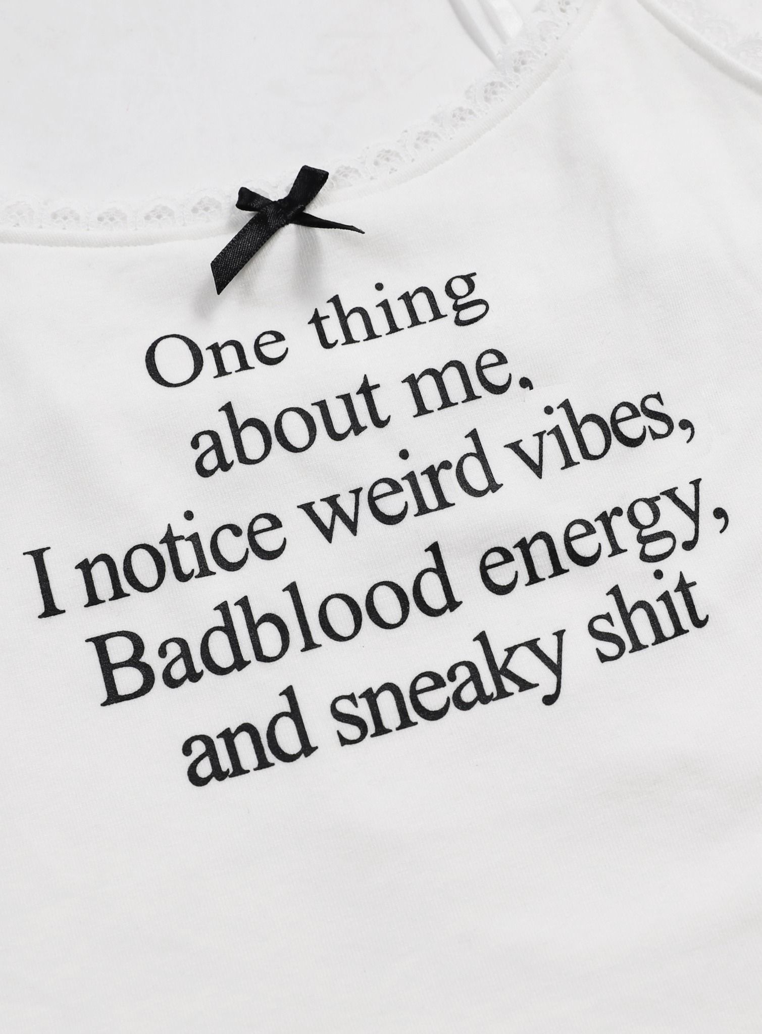  Áo Hai Dây [Nữ] Badblood - [w-tnk23-039] One Thing Camisole White 