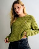  Áo Sweater Whoau [Nữ] - Steve Cable R-neck Pullover - WHKAG4921F 