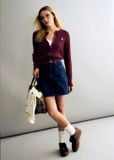  Áo Cardigan WHOAU [Nữ] - Steve High Gauge Wool Cable - WHCKG4912F 