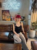  Áo Hai Dây [Nữ] Badblood - Cotton Rip Lace Camisole 