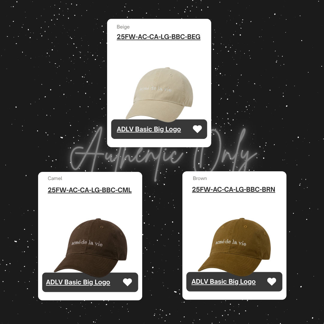  Nón ADLV - Acmedelavie Basic Big Logo Ball Cap 