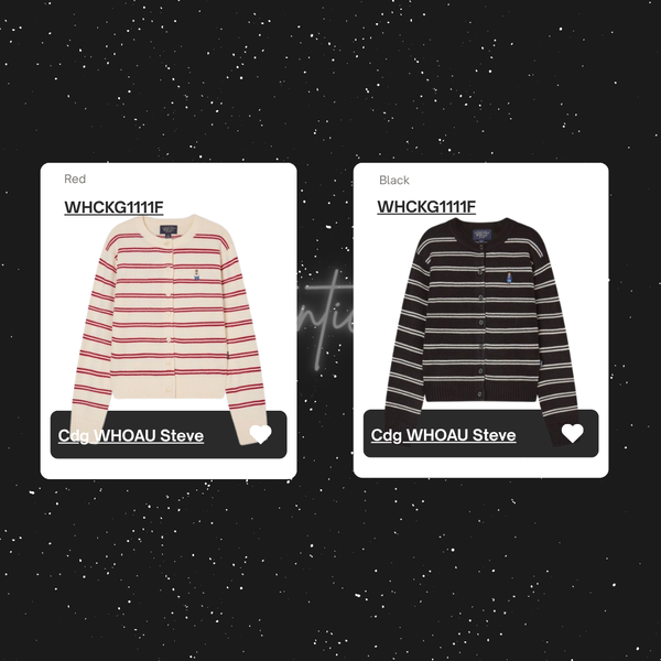  Áo Cardigan WHOAU [Nữ] - Steve R-Neck - WHCKG1111F 
